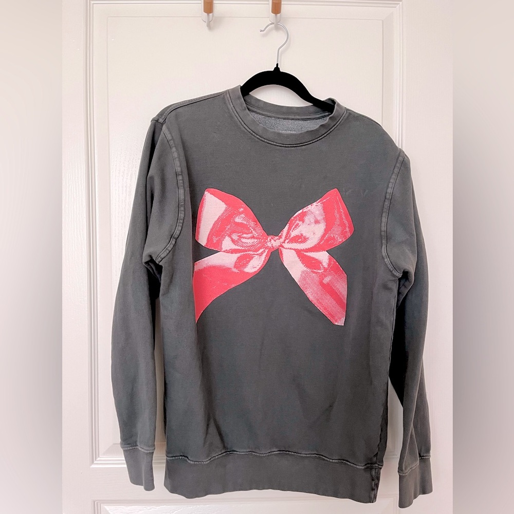 Urban Outfitters Black Sweatshirt with Pink Bow - Picture 7 of 11